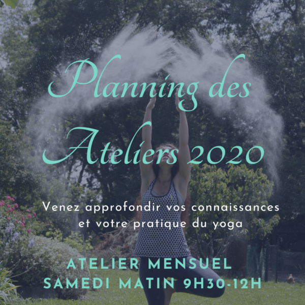 Planning des ateliers de yoga 2020