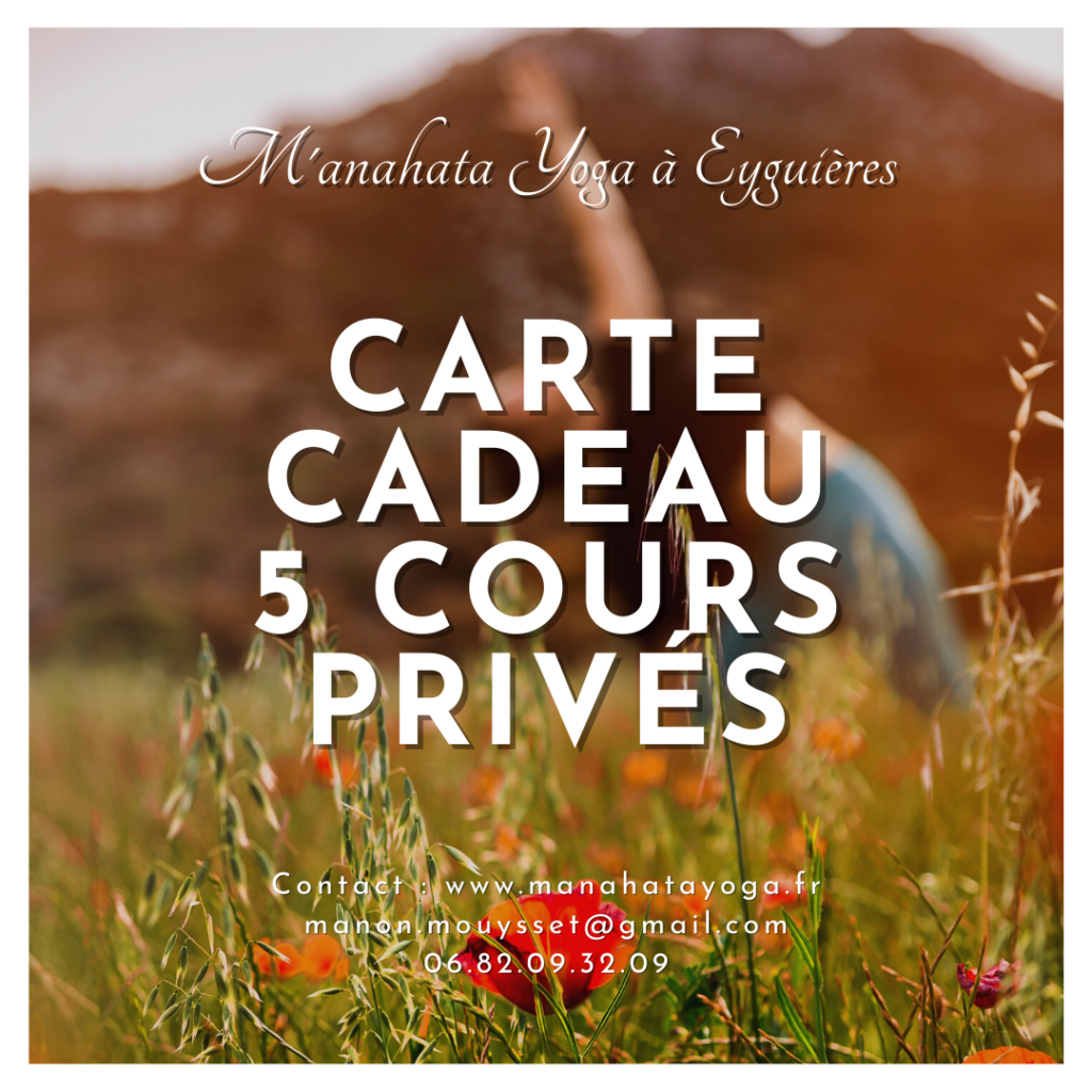 carte cadeau cours privés