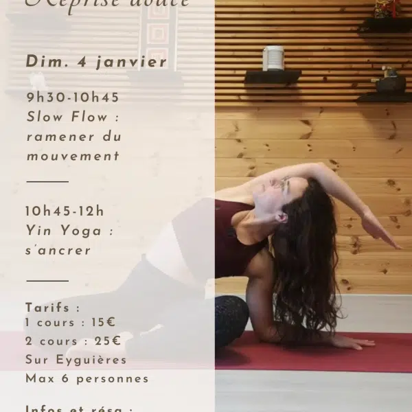 Reprise en douceur, Stages janvier 26